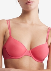 Calvin Klein Women's Sheer Marquisette Lightly Lined Demi Bra QF6068 - Subdued Pink