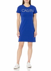 Calvin Klein Women's Short Sleeve CALVN Logo Dress
