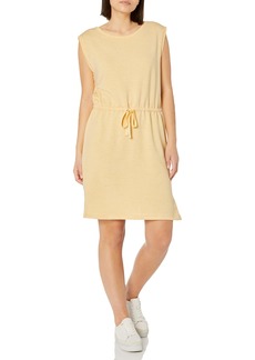 Calvin Klein Women's Short Sleeve Logo T-Shirt Dress Heather POPCRN XL