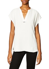 Calvin Klein Women's Short Sleeve V Neck Shirt