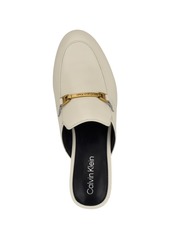 Calvin Klein Women's Sidoll Almond Toe Slip-On Casual Loafers - Ivory Leather