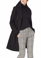 Calvin Klein Women's Single Breasted Spread Collar Wool Jacket