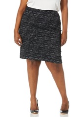 Calvin Klein Women's Size Ponte Printed Skirt