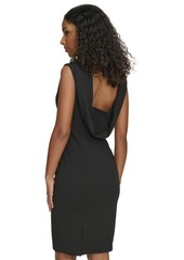 Calvin Klein Women's Sleeveless Cowl-Back Dress - Black