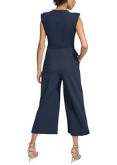 Calvin Klein Women's Sleeveless Cropped Jumpsuit - Indigo