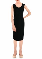 Calvin Klein Women's Sleeveless Scoop Neck Dress with Seamed Waist Band black