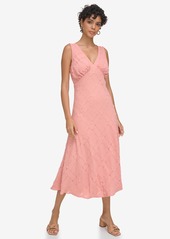 Calvin Klein Women's Sleeveless V-Neck Midi Dress - Desert Rose