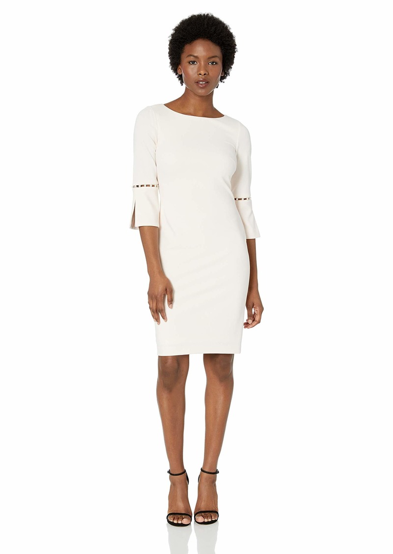 calvin klein split sleeve dress