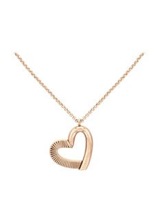 Calvin Klein Women's Stainless Heart Necklace - Carnation Gold Tone