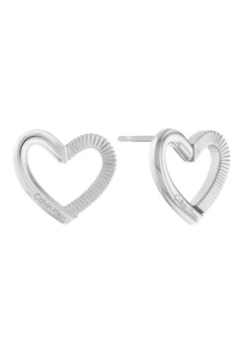 Calvin Klein Women's Stainless Steel Heart Earrings - Stainless Steel