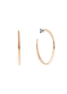 Calvin Klein Women's Stainless Steel Hoop Earrings - Carnation Gold-tone