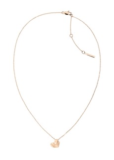 Calvin Klein Women's Stainless Steel Necklace - Carnation Gold-tone