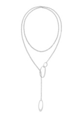 Calvin Klein Women's Stainless Steel Oval Chain Necklace - Stainless Steel