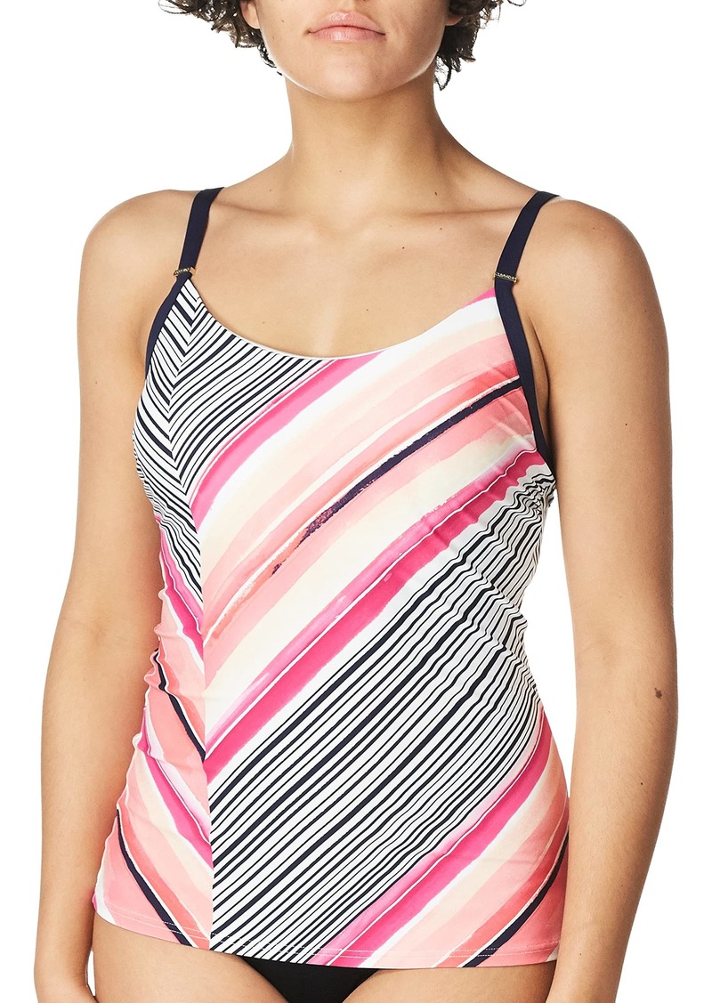 Calvin Klein Women's Standard Over The Shoulder Tankini Swimsuit