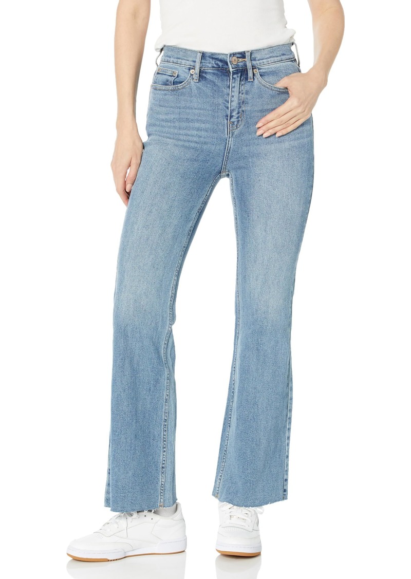 Calvin Klein Women's Jeans Super Hi Rise Side Split Flare Denim