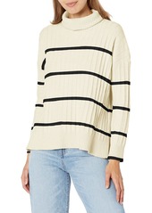 Calvin Klein Women's Striped Cowl Neck Sweater