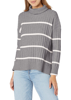 Calvin Klein Women's Striped Cowl Neck Sweater