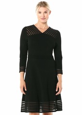 Calvin Klein Women's Sweater Dress with Illusion Hem