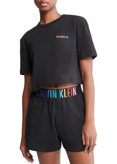 Calvin Klein Women's T-Shirt Black W/Ombre Pride WB