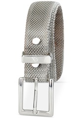 Calvin Klein Women's Thin Minimalist Metallic Mesh Dress Belt - Silver