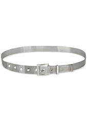 Calvin Klein Women's Thin Minimalist Metallic Mesh Dress Belt - Silver