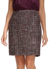 Calvin Klein Women's Tweed Mini Pencil Skirt - Blck Multi