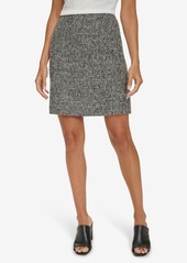 Calvin Klein Women's Tweed Pencil Skirt - Blck Multi