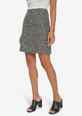 Calvin Klein Women's Tweed Pencil Skirt - Blck Multi