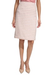 Calvin Klein Women's Tweed Pencil Skirt - Pristine Multi