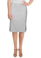 Calvin Klein Women's Twill Pleated Skirt tin/Cream