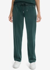 Calvin Klein Women's Velour Wide-Leg Pants - Cafe Ole