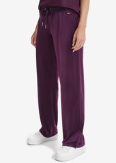 Calvin Klein Women's Velour Wide-Leg Pants - Cafe Ole