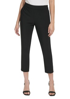 Calvin Klein Women's X-Fit Cropped Slim Leg Pants - Black