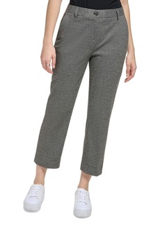Calvin Klein Women's X-Fit Plaid Cropped Pants