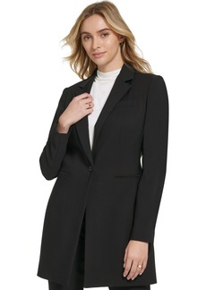 Calvin Klein X-Fit One Button Topper Jacket - Black