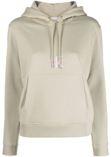 Calvin Klein chest-logo drawstring hoodie