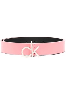 Calvin Klein CK logo buckle 30mm leather belt