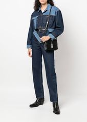 Calvin Klein contrast-stitch shoulder bag