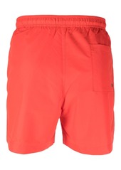 Calvin Klein contrasting logo-print swim shorts