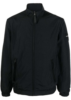 Calvin Klein crinkled-finish zip-up jacket