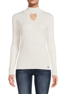 Calvin Klein Cut Out Ribbed Top