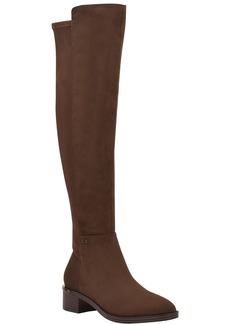 Calvin Klein Deedee Womens Faux Suede Tall Over-The-Knee Boots