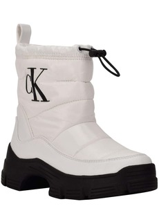 Calvin Klein Delicia Womens Quilted Ankle Winter & Snow Boots