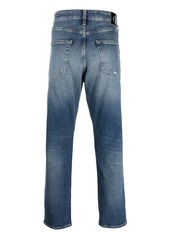 Calvin Klein distressed-effect straight-leg jeans