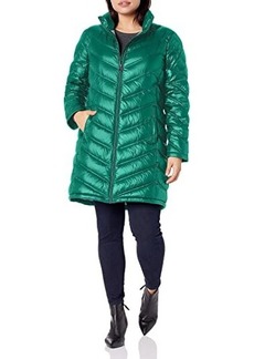 Calvin Klein Hooded Chevron Packable Down Jacket (Standard and Plus)