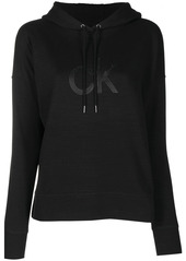 Calvin Klein drawstring logo-patch hoodie