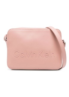 Calvin Klein embossed-logo crossbody bag