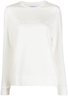 Calvin Klein embossed-logo long-sleeve T-shirt