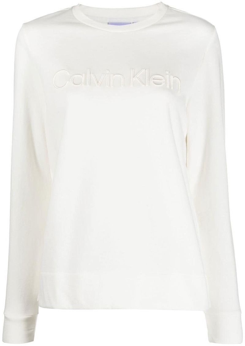 Calvin Klein embossed-logo long-sleeve T-shirt