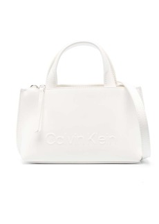 Calvin Klein embossed-logo mini bag